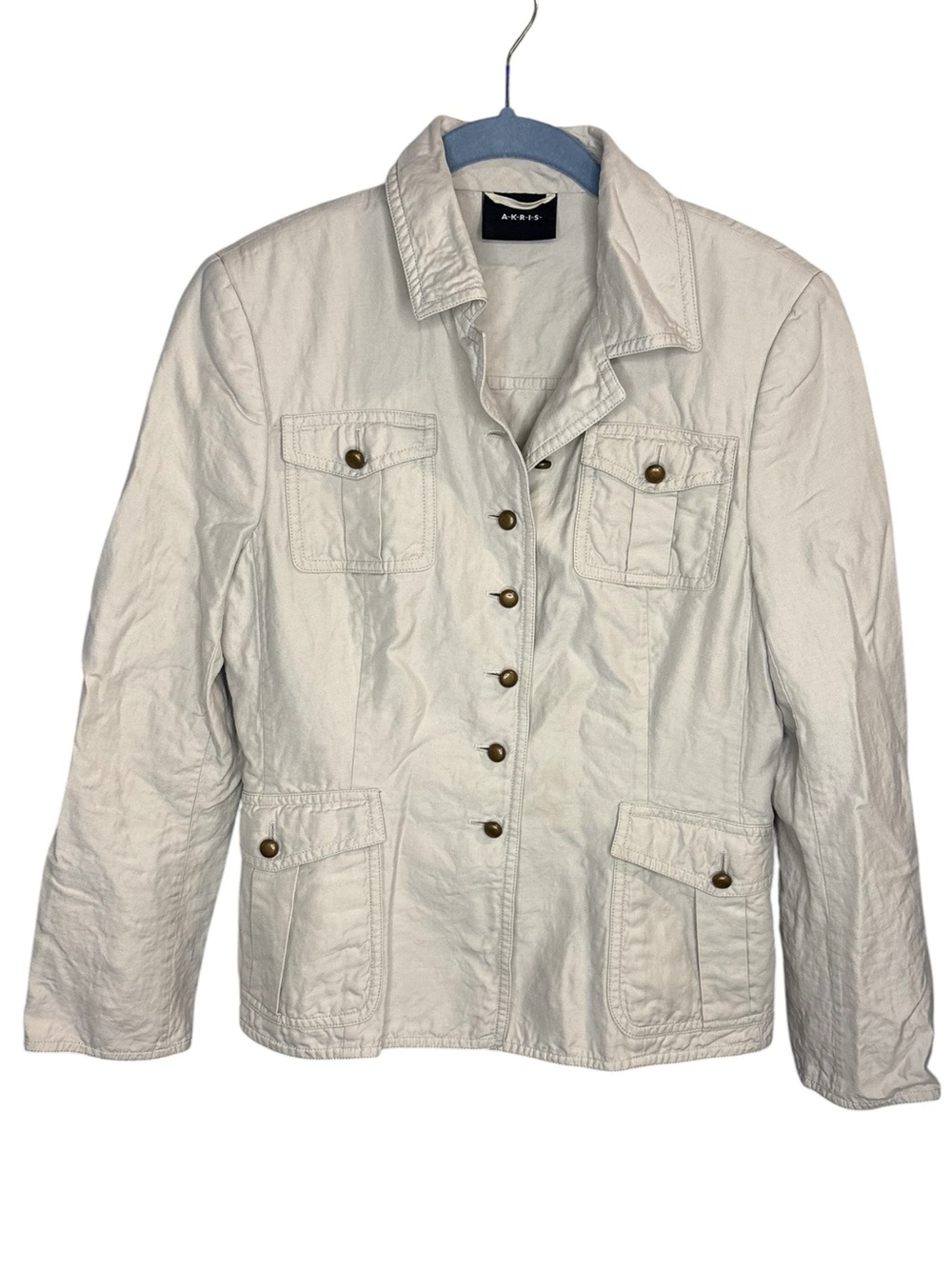 Akris Cream Utility Jacket women’s size 8